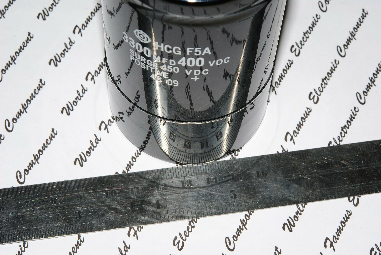 1pcs-Hitachi HCG F5A 3300uF (3300µF) 400V SURGE-450V Screw Terminal Capacitor