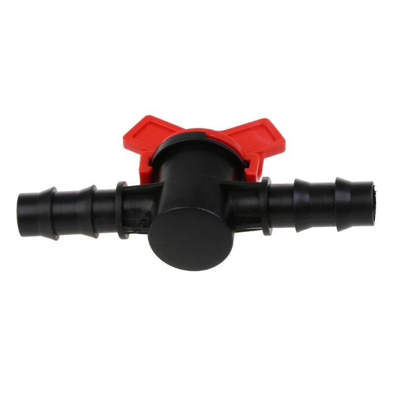 2way Connector Adaptor Quick Turn Off Plastic Irrigation Water Valve Hose Switch