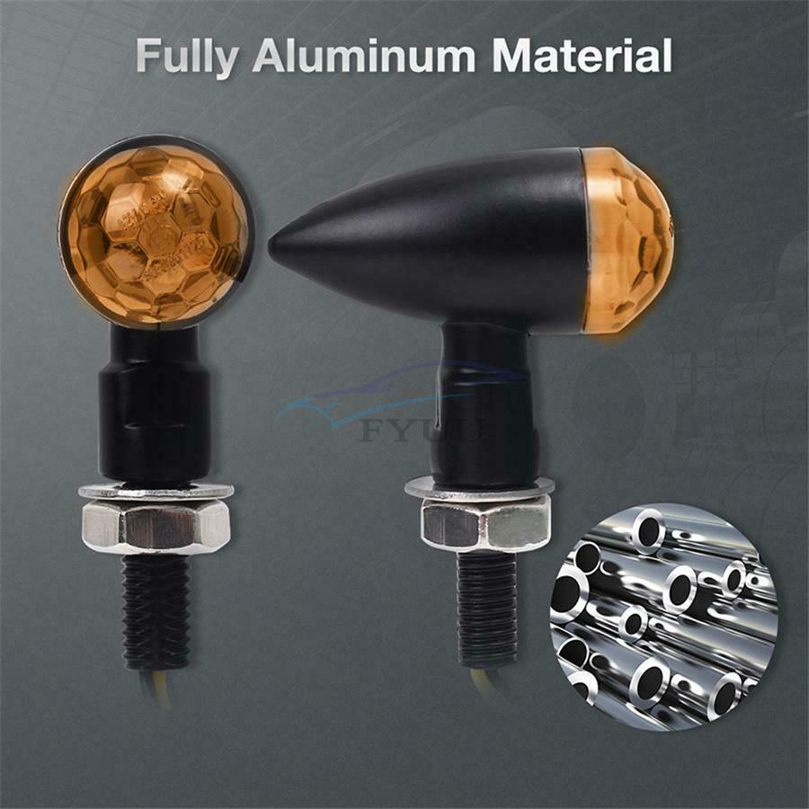 2 Pieces Anti-dust Flashing Indicator Turn Signal Lights For Motorcycle Off Road