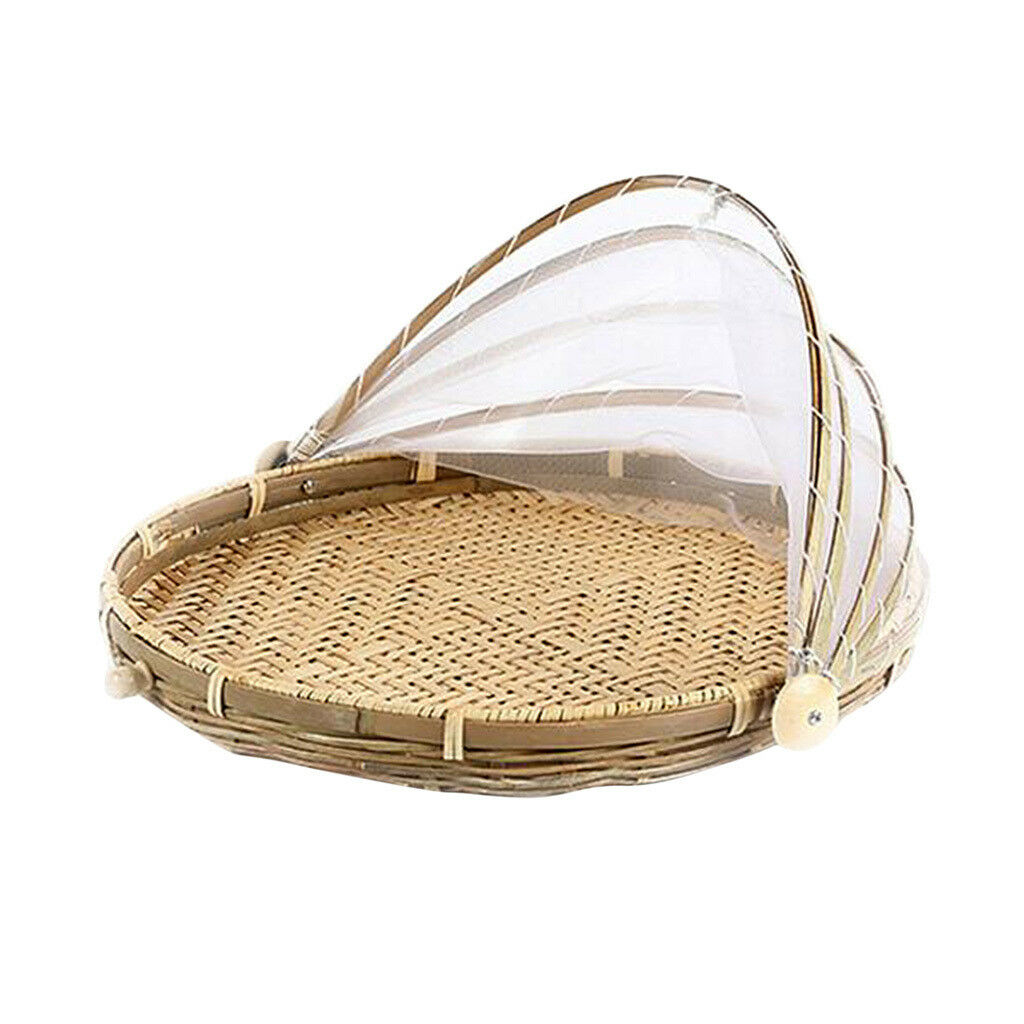 Food Serving Tent Basket, Fruit Vegetable Cover Storage Container Holes M