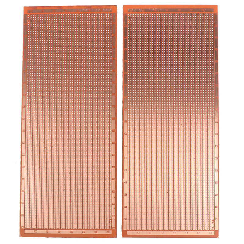 2pcs Universal PCB Board 10*24.5CM Diy Prototype Paper Printed Circuit BoarY Lt