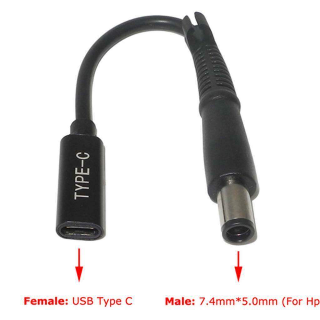 Type-C Female To 7406HP Straight Head PD Chip Line Interface Laptop Adapter