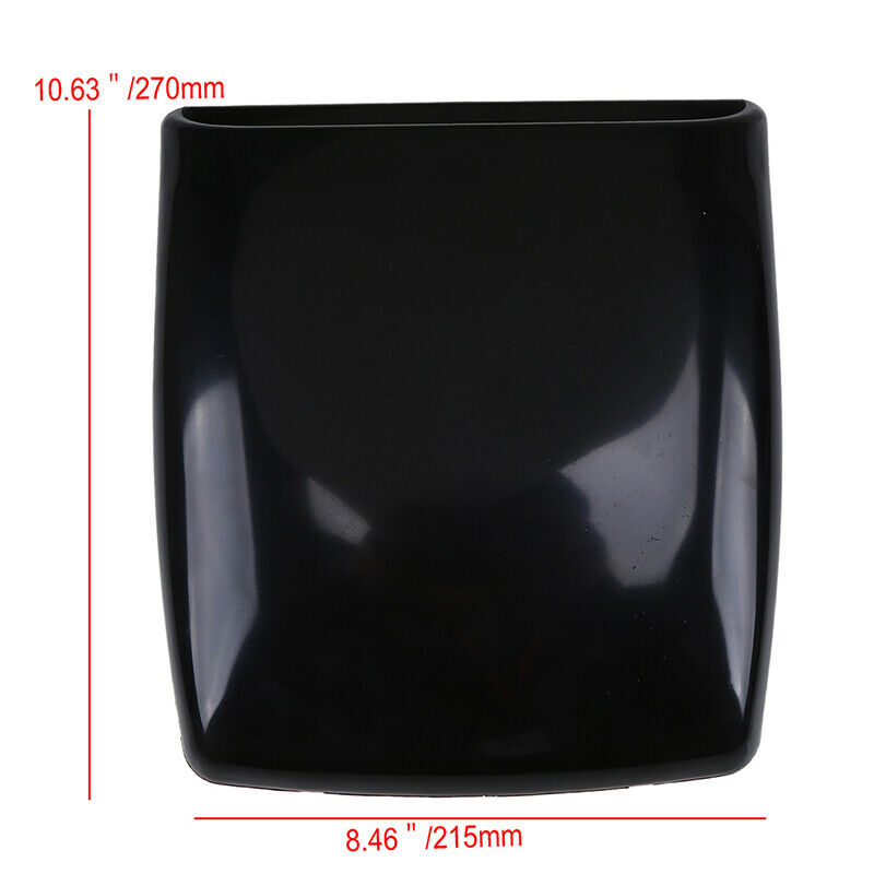 Black Air Flow Intake Hood Decorative Scoop Vent Bonnet Cover For Universal Car