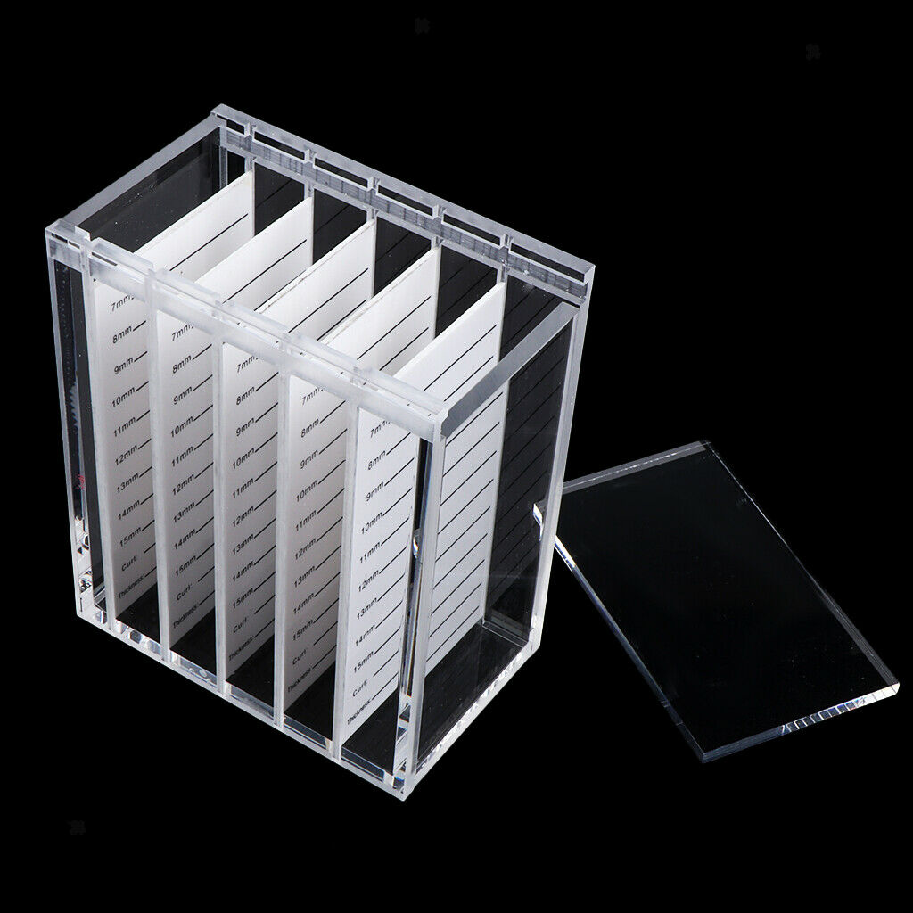 Acrylic 5-layer False Eyelash Storage Case Organizer Makeup Glue Pallet .