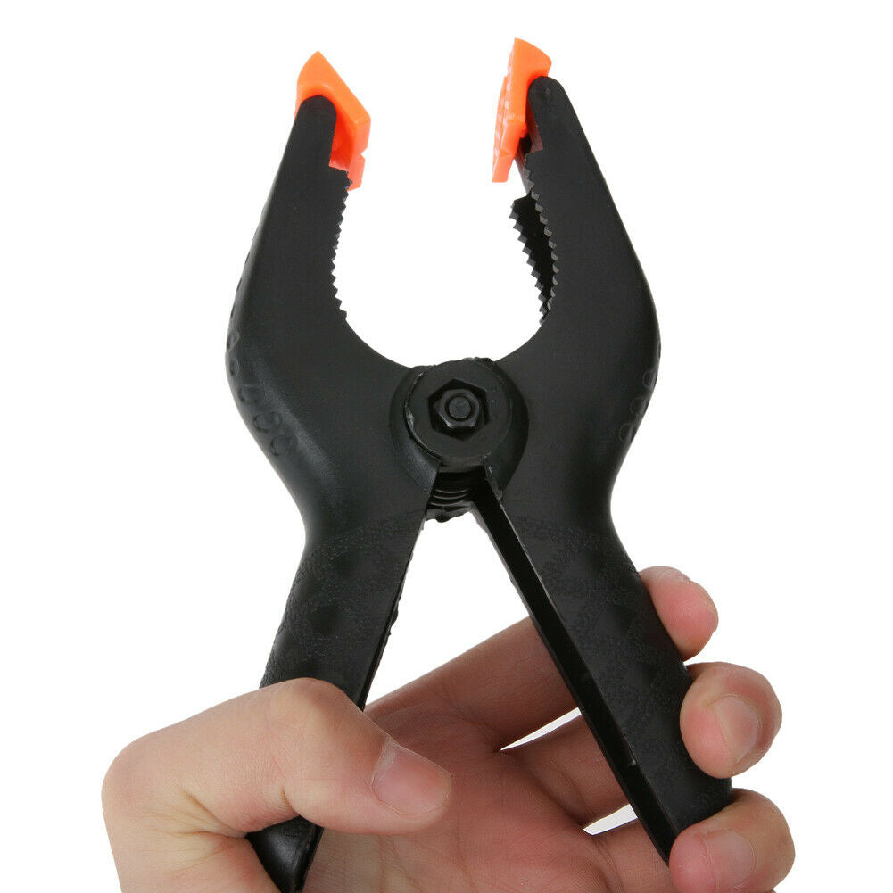 2PCS 6 Inch Plastic Nylon Spring Clamps Clip Tips Set for Photography plate @