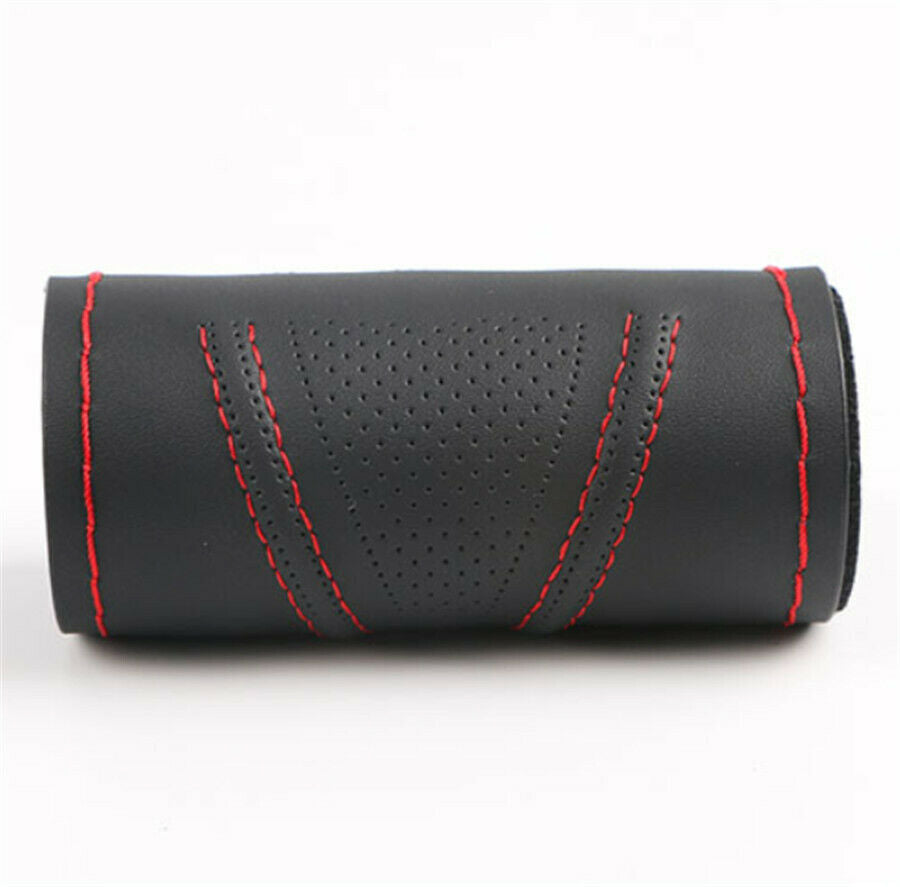 Hand sewing Micro Fiber Leather Car Steering Wheel 38cm  Universal Protector