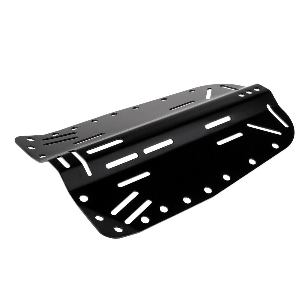 Black Diving Backplate Pad Unit for Scuba Diving Diver BCD Harness System