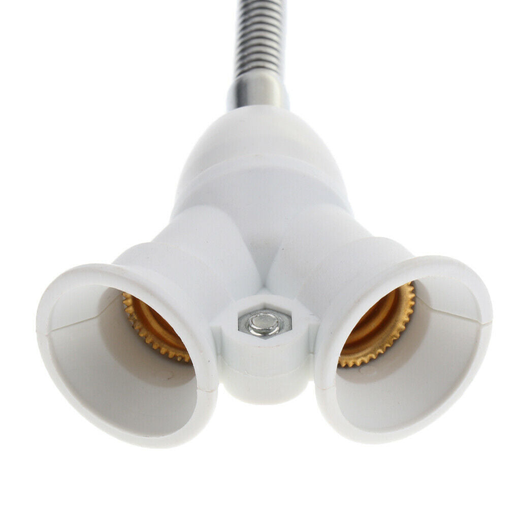 E27 2 in 1 LED Light Bulb Base Converter Adapter Splitter Lamp Holder
