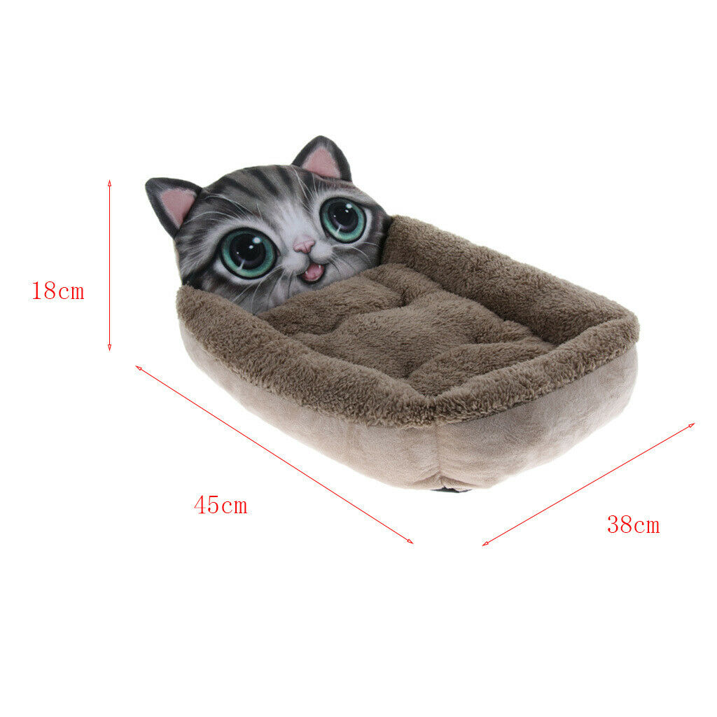 New three-dimensional Pet Dog Cat Cotton Mat Kennel  Coffee Cat S