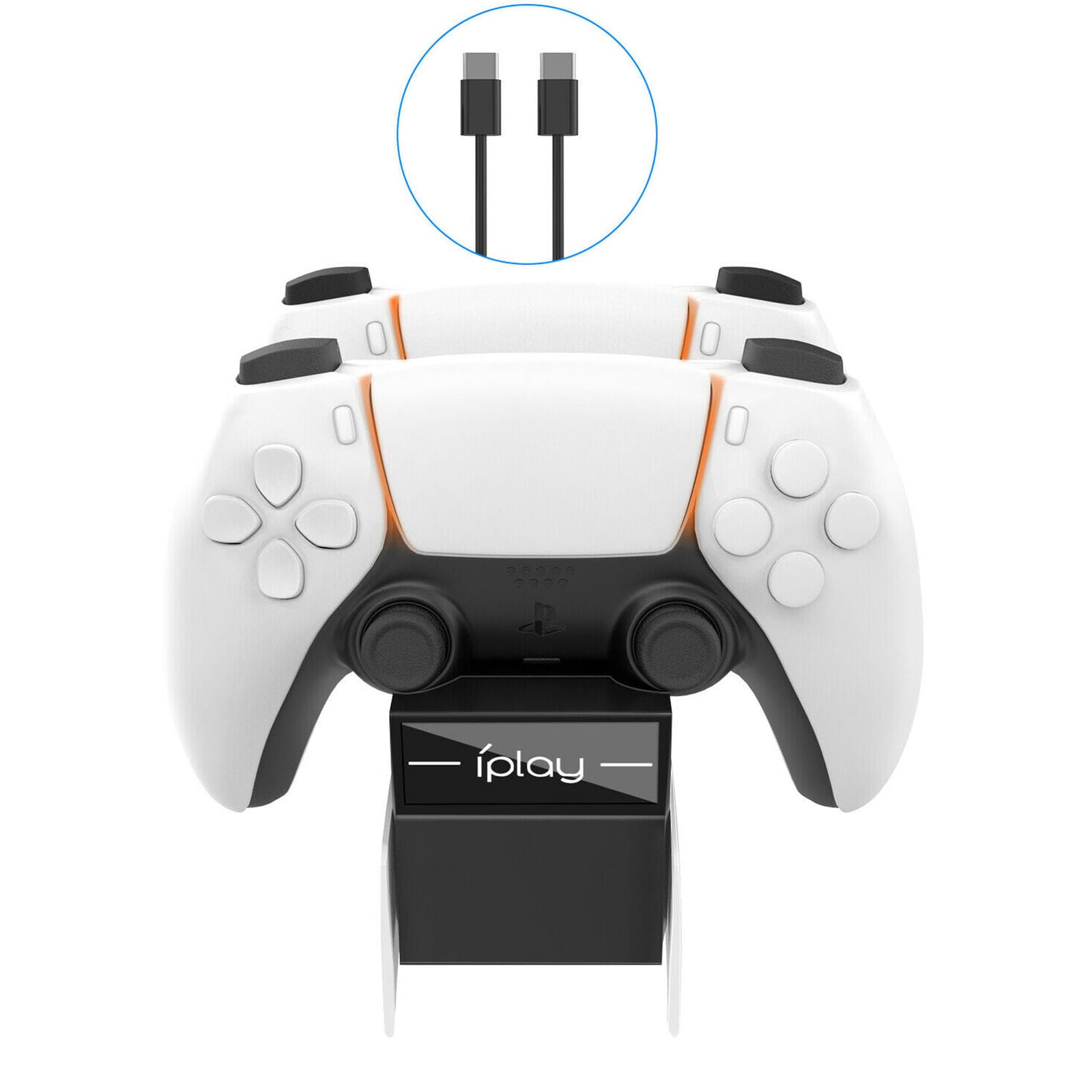 For PlayStation 5 Dualsense Controller PS5 Fast Charging Station Dock Stand