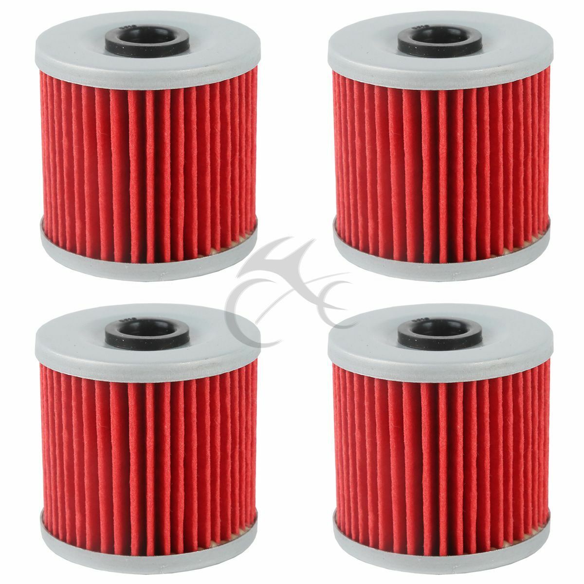 4x Oil Filter Fit For KAWASAKI KL250 KL600 KLR250 KLR600 KLR650 KLX650C KZ250