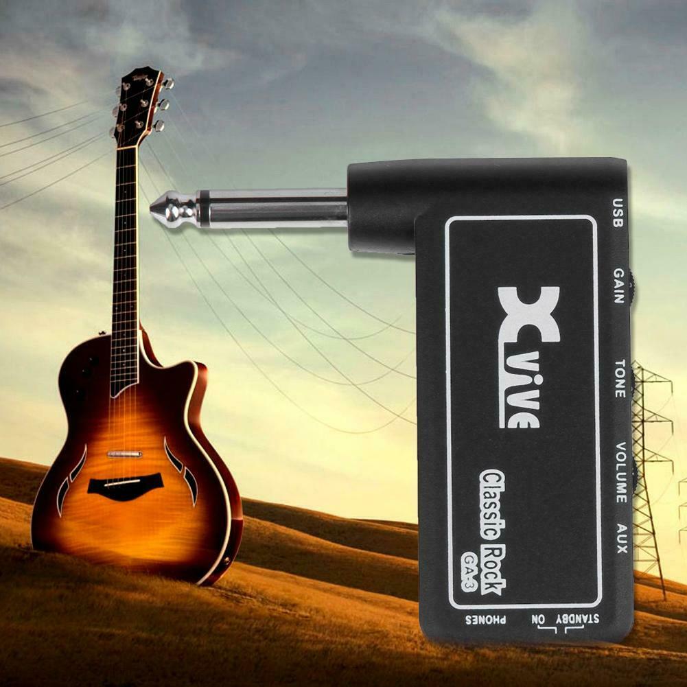 Xvive GA-3 Classic Rock Mini Portable Electric Guitar Plug Headphone Amplifiers