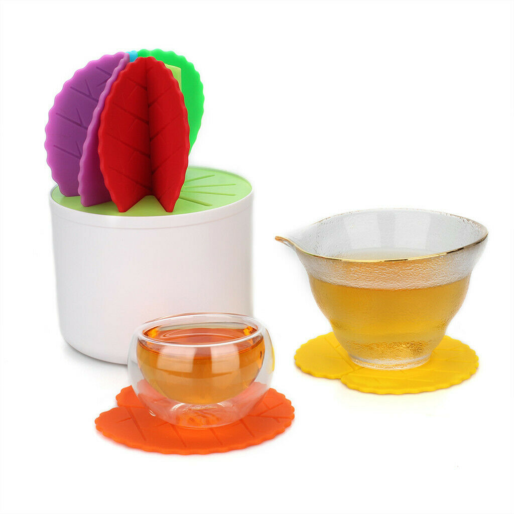 Cactus Drinks Coaster Silicone Cup Tea Mat Holder Mug Glasses Set Colorful