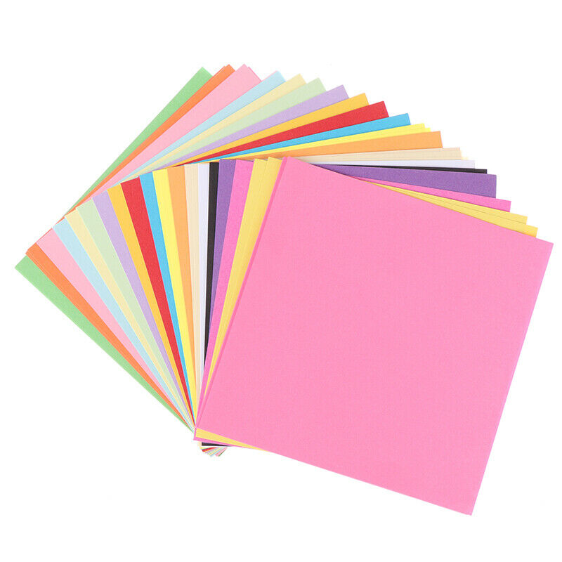100x Handmade Origami Paper DIY 10Colors Folding Paper Double Sides Squar.l8