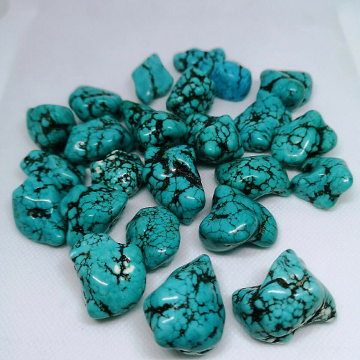 1X 20mm-35mm Natural Blue Turquoise Stone Flowerpot Fish Tank Aquarium DIY Decor