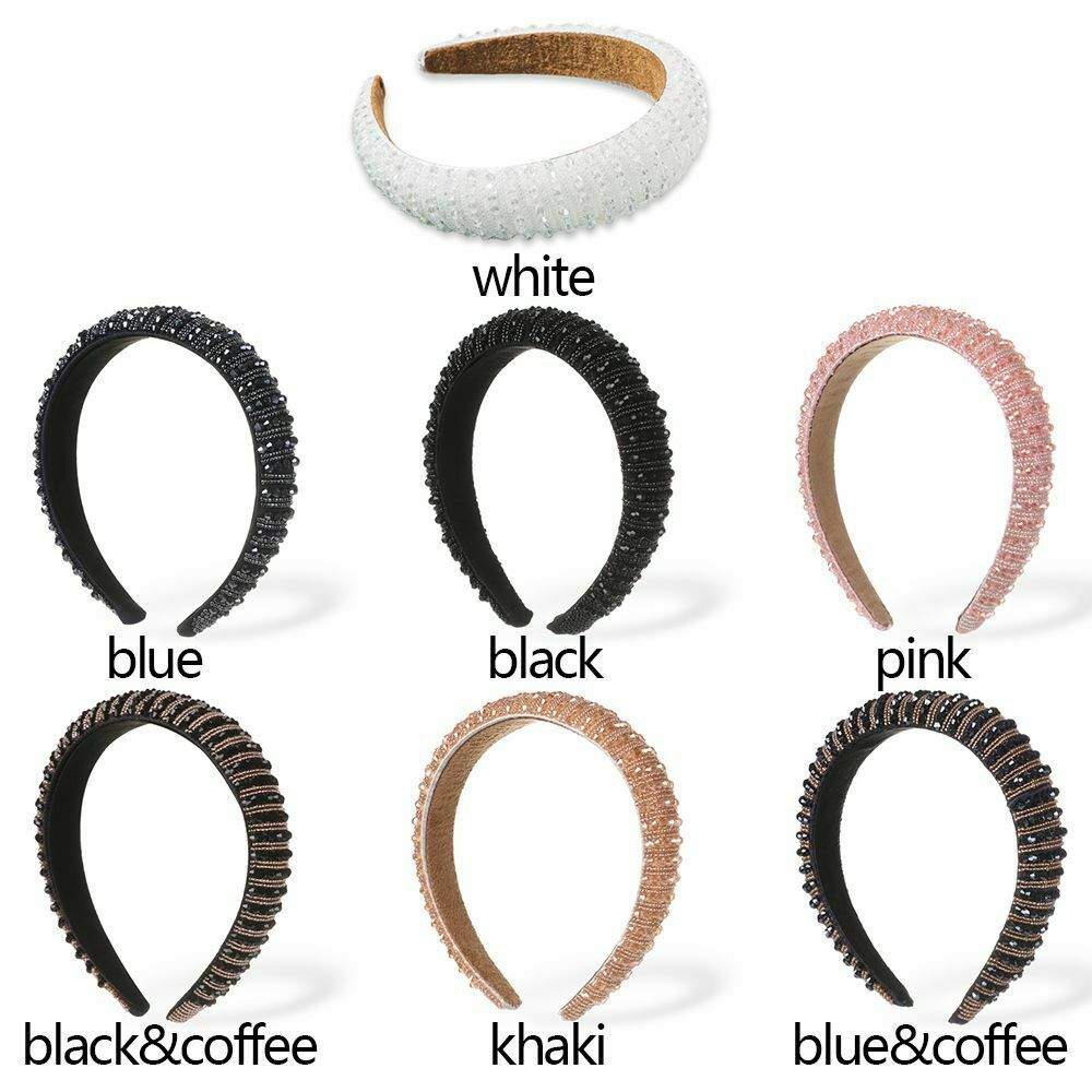 Baroque Hair Accessories Handmade Head wrap Headdress Rhinestone hairband