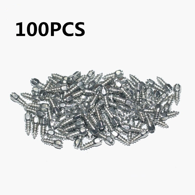 100pcs 9mm Screw in tire Stud Carbide tips with Steel Body for Car/Truck/ATV