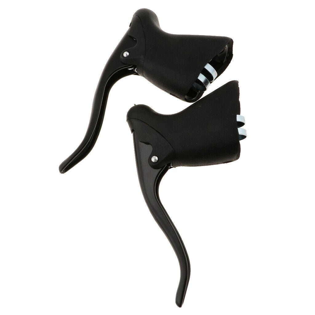 1 pair of Aero Racing Bicycle Brake Levers Replacement Black Alloy