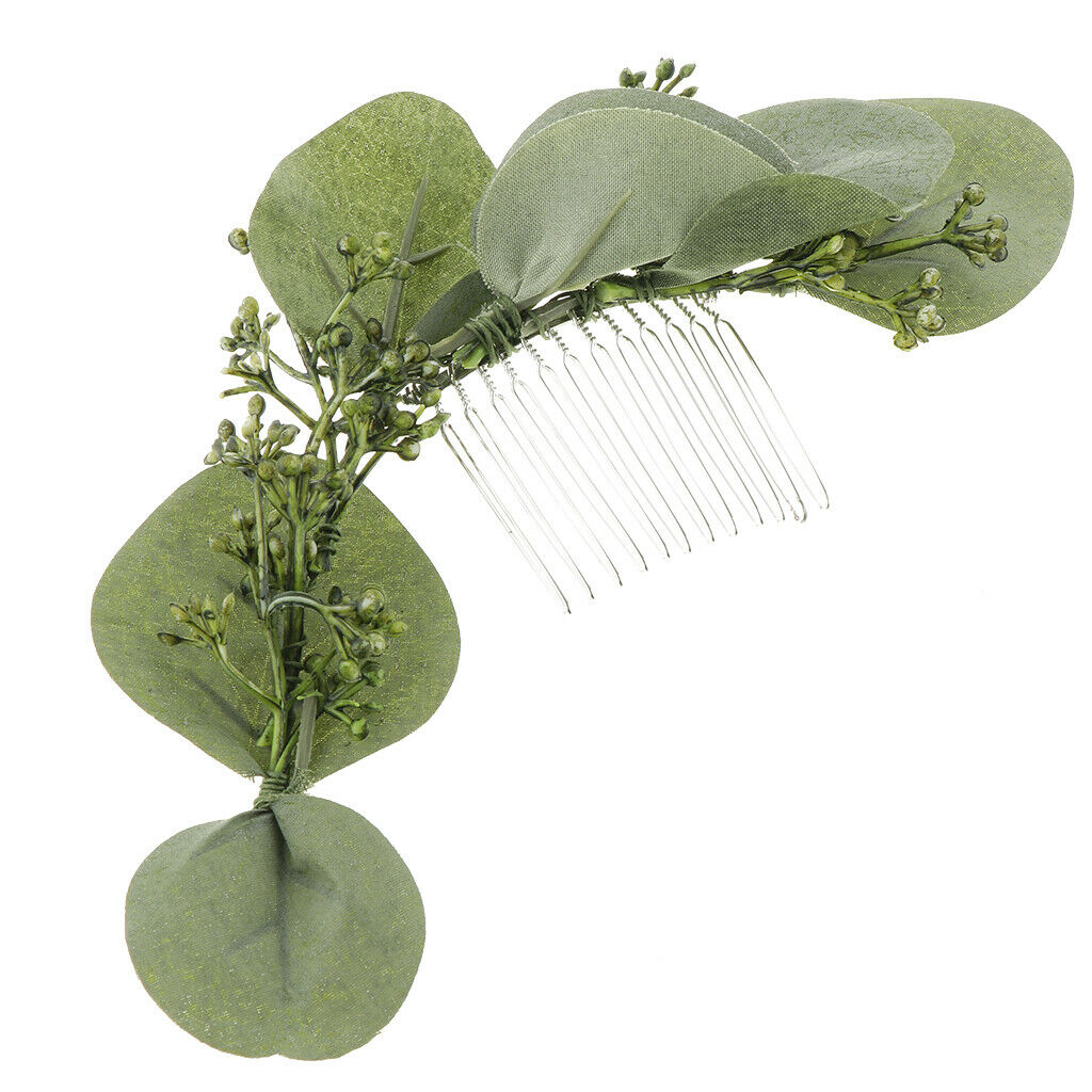 Wedding Flower Forehead Garland Hair Comb Wedding Party Accessories B