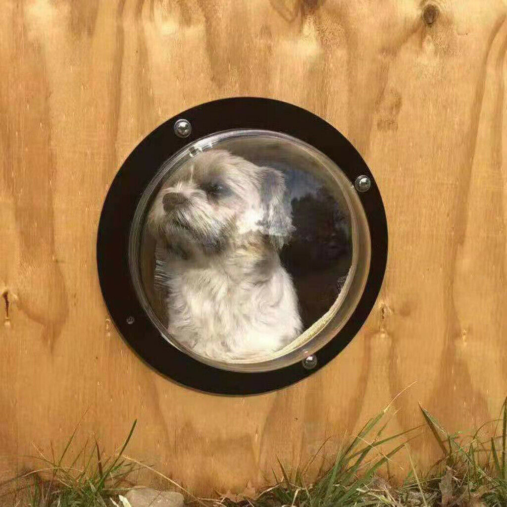 Pet Window Dog Fence Dome Transparent Acrylic Garden Hose Patio Dogs Supply