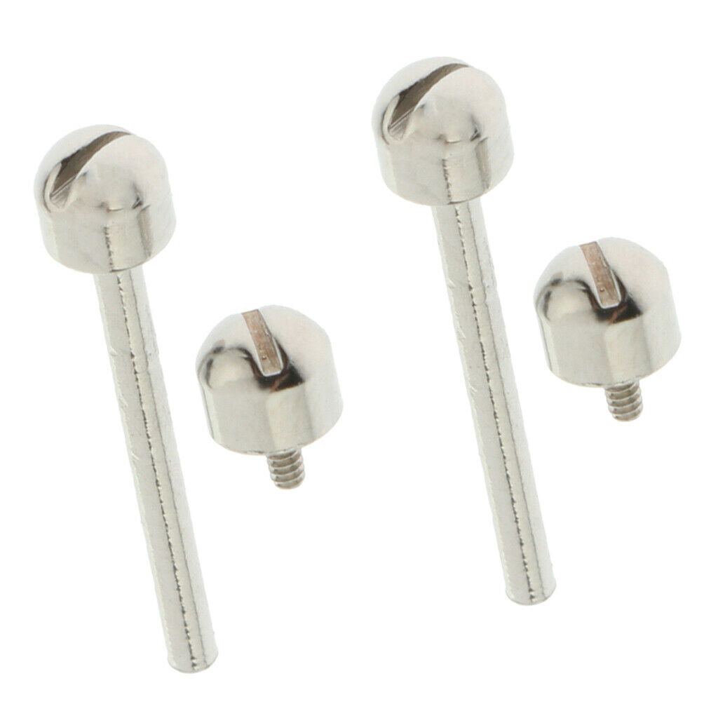 2 Pcs Stainless Steel Bar Screw Tube Replace Watch Repairing Tool 16 mm