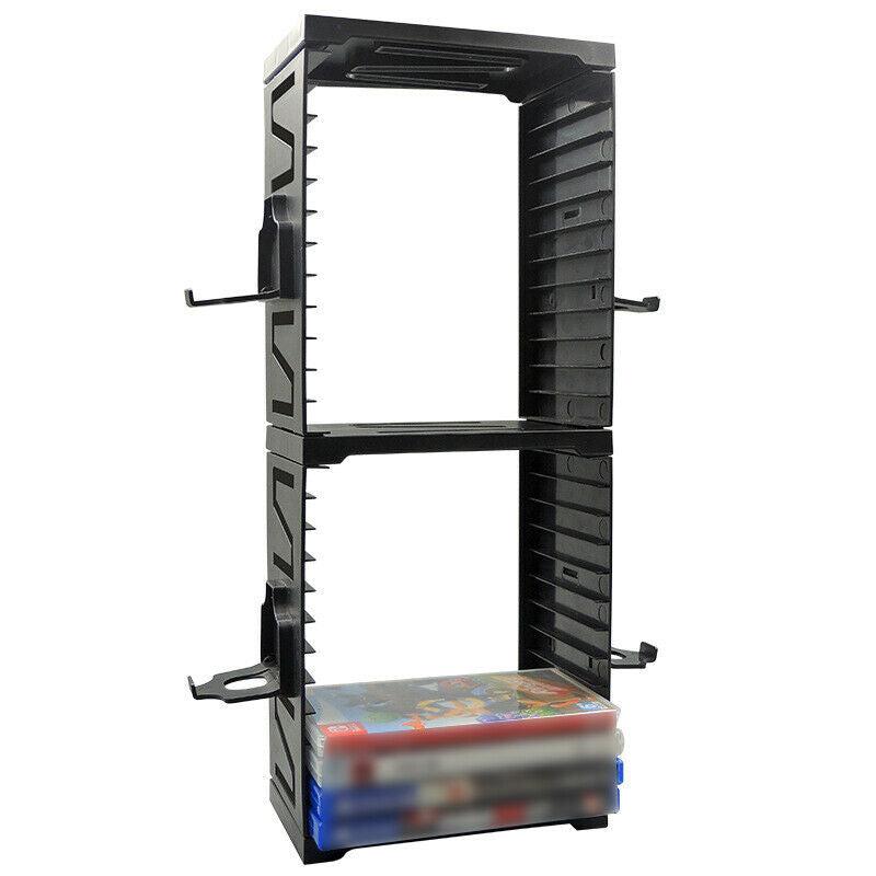 Game CD Disk Storage Holder Multifunctional Tower Stand fit for PS5/PS4 Xbox One