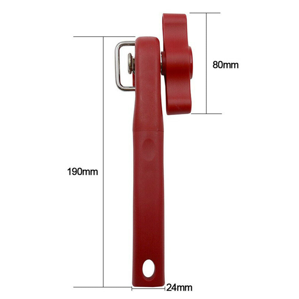 Manual Safe Cut Smooth Edge Can Opener Plastic Side Cut Red