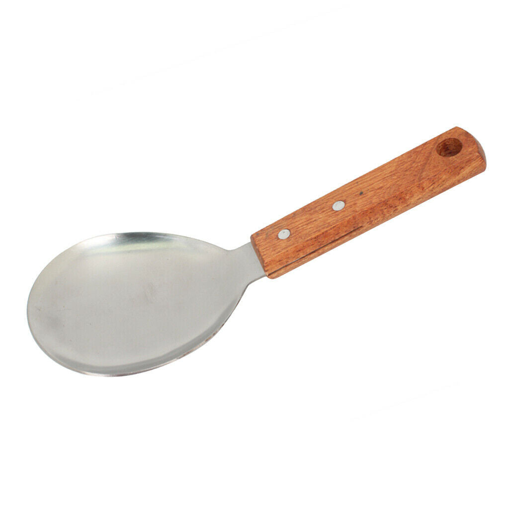 Stainless Steel Rice Paddle Spoon Dinner Table Serving Tableware 9inch