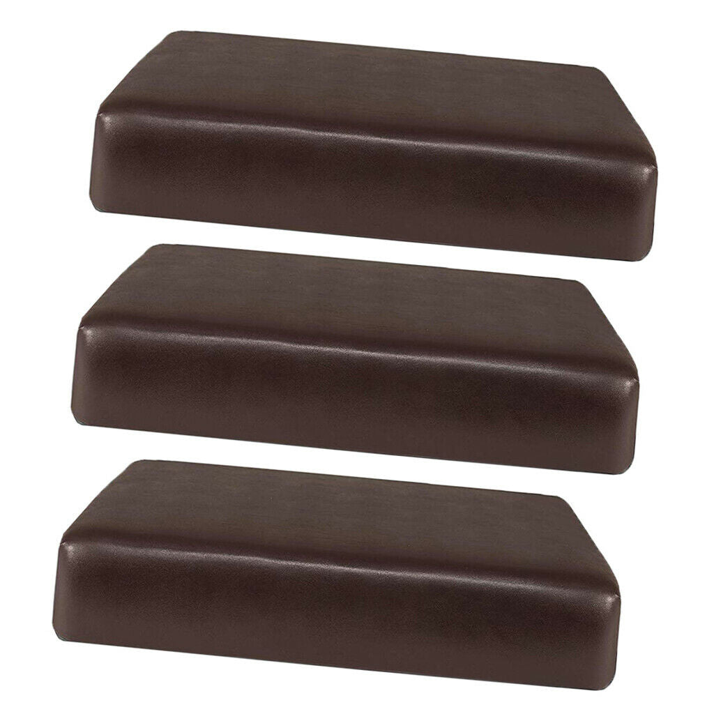 3-PACK Waterproof PU Leather Sofa Seat Cushion Slipcovers Covers Single Seat