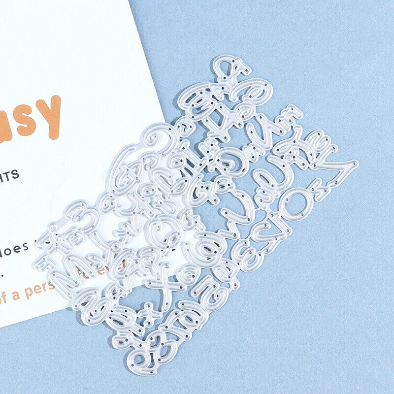 Alphabet Letter Number Cutting Dies for Card Stencils DIY Album Decorativ.l8