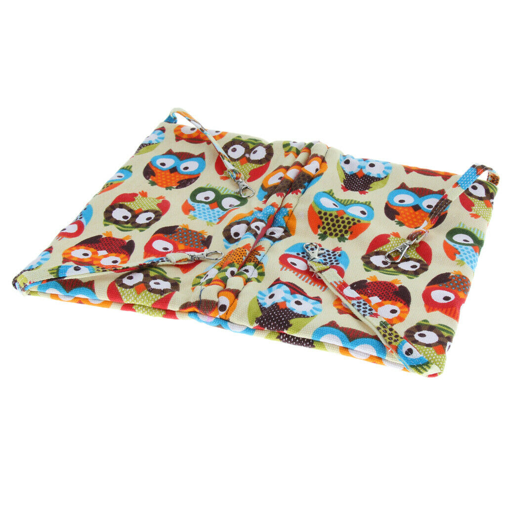 Warm Pet Cat Hammock Squirrel Hanging Bed Mat Hamster Blanket Nest Yellow Owl