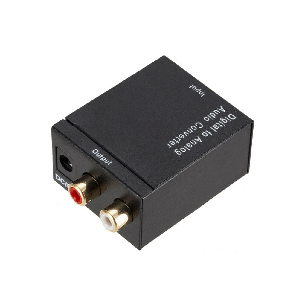 Coaxial Toslink Digital to Analog Audio Signal Converter Adapter RCA L/R