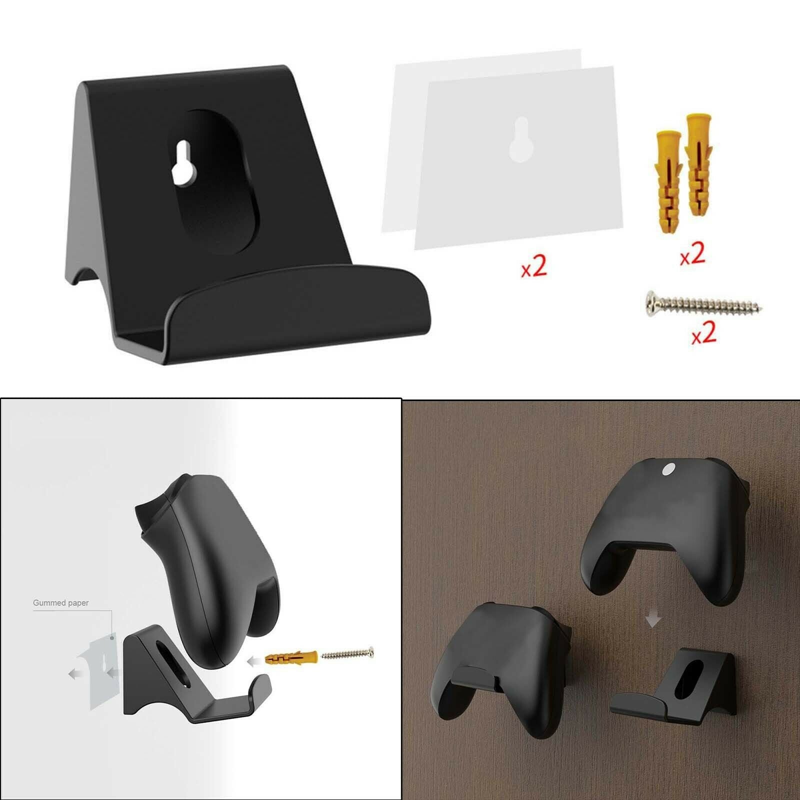 Hanging Game Handle Hook Wireless Handle Organizer for PS4 for PS5 Black