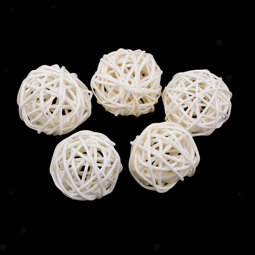 30set 3cm Willow Rattan Balls Home Decorative Craft The