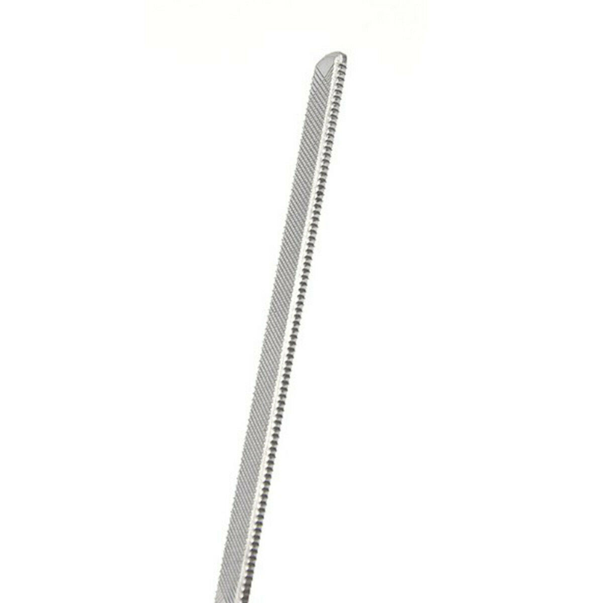 2PCS Stainless Steel Sliver Metal Nail File Double Sided Pedicure Manicure Tool