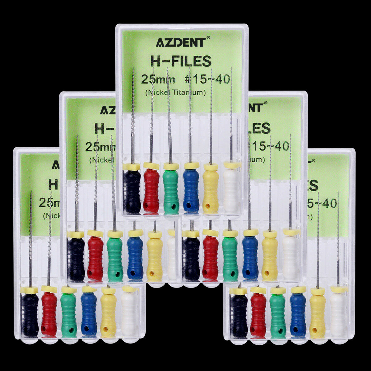 20 Pack Dental Niti H-File Hand Use Files Endodontic Instruments 25mm #15-40