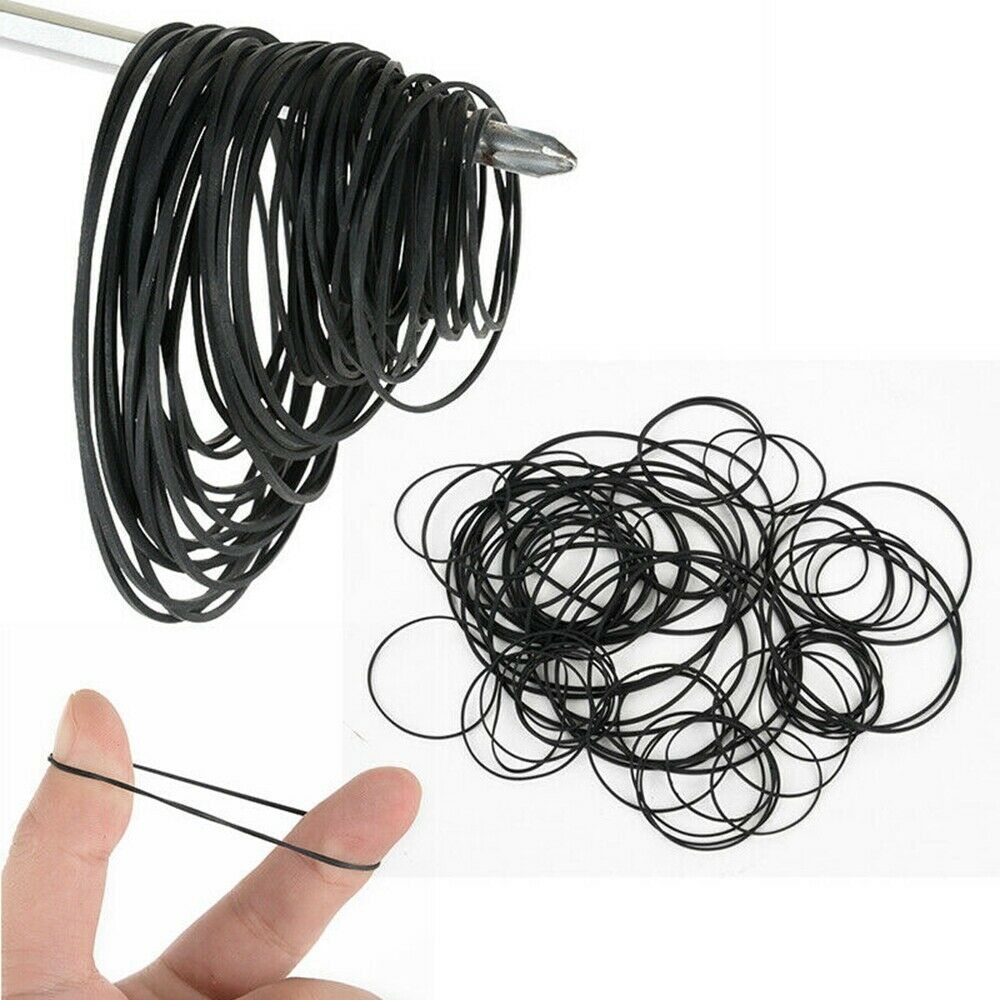 50x Universal Cassette Tape Machine Belts Assorted Common Square Rubber Belt