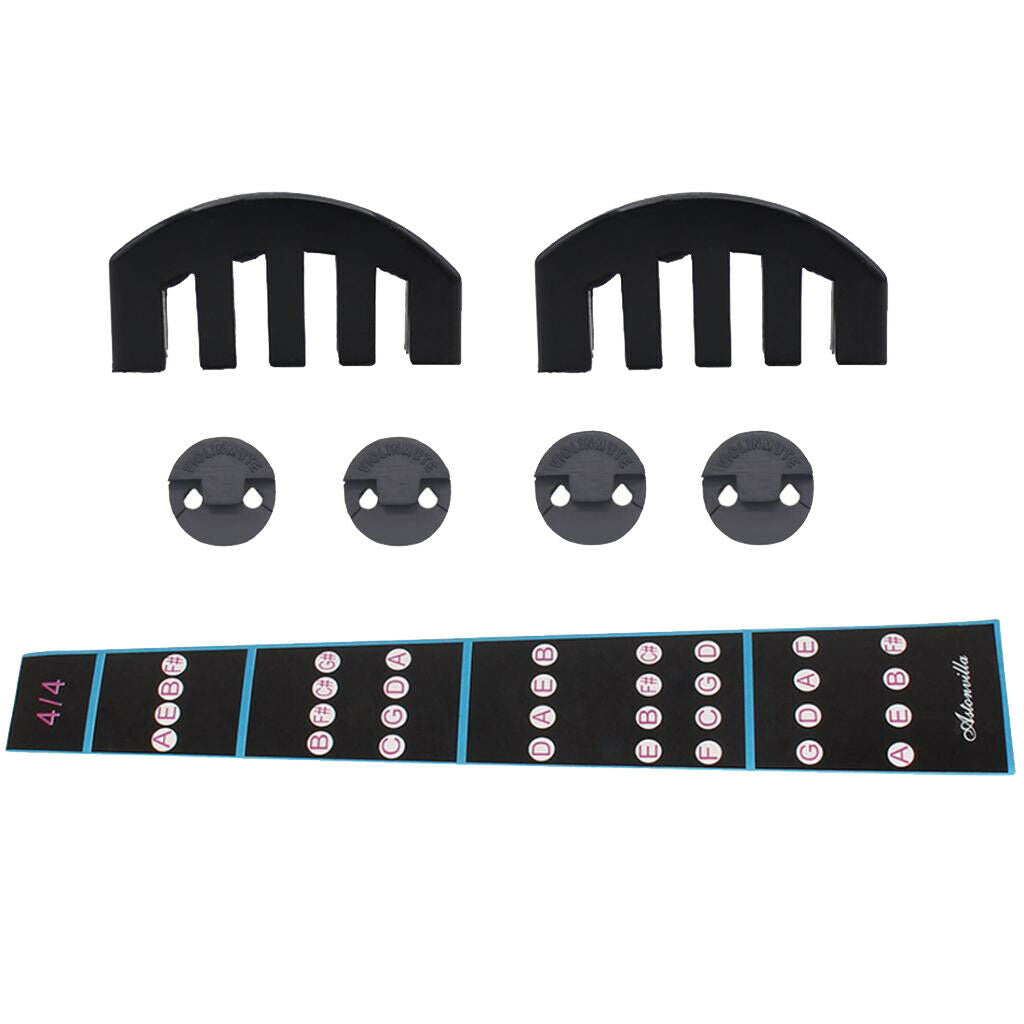 Guide of The Mute Finger for Violin Practice 7xRubber, Claw Mute And