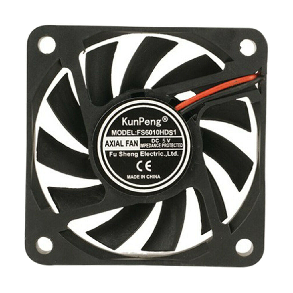 2X DC5V Cooling Fan Large Air Volume Radiator Heatsink Cooling System 60x10mm