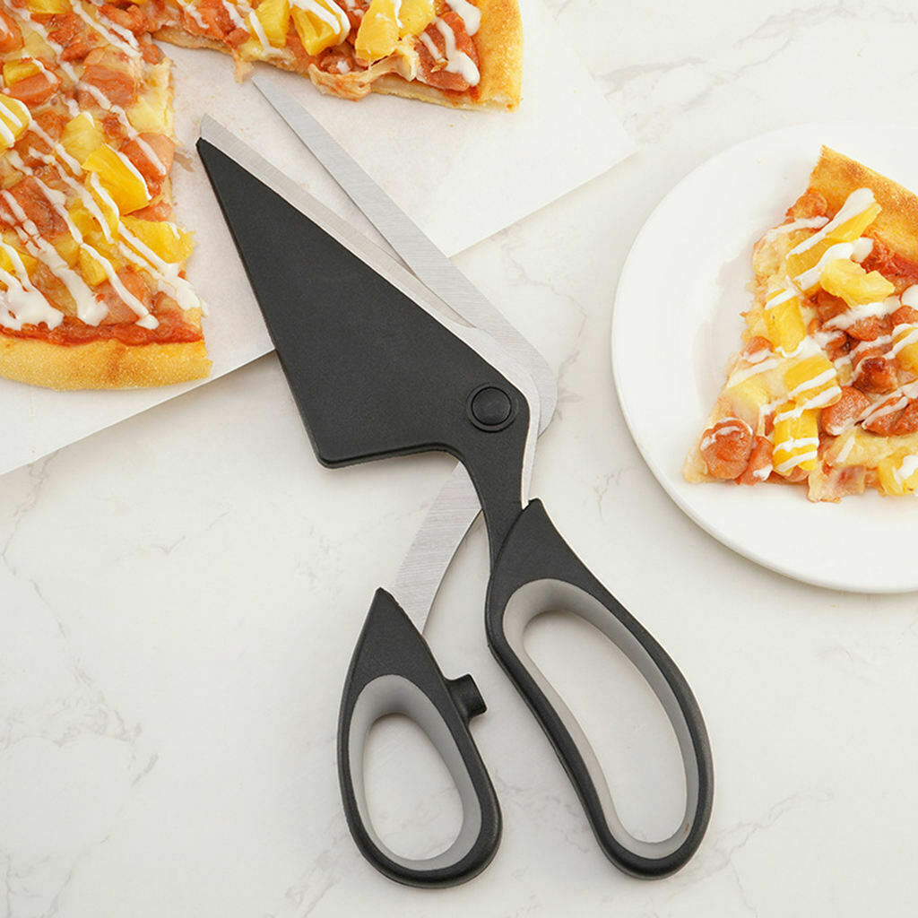 2 in 1 Pizza Shovel Scissors Baking Tool Durable Stainless Steel Waterproof