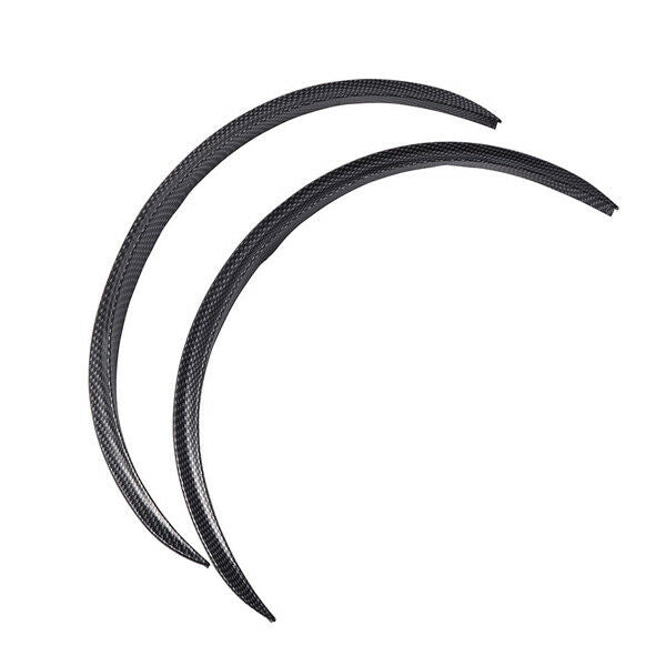 4x 28.7" Carbon Fiber Car Wheel Eyebrow Arch Trim Lips Fender Flares Protector