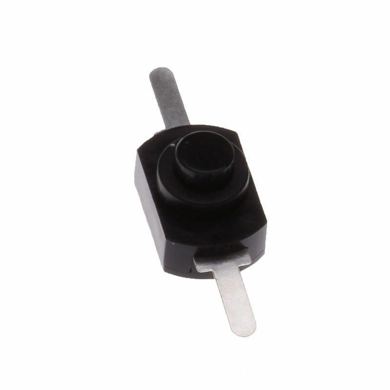 10Pcs 1A 30V DC 250V Black Latching On Off Mini Torch Push Button Switch L49