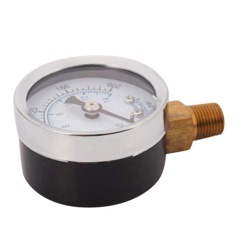 Ts-40-14 Bar 0-200 Psi 0-14 Bar Pressure Gauge 1/8 Male Npt Pressure Gauge AirV1