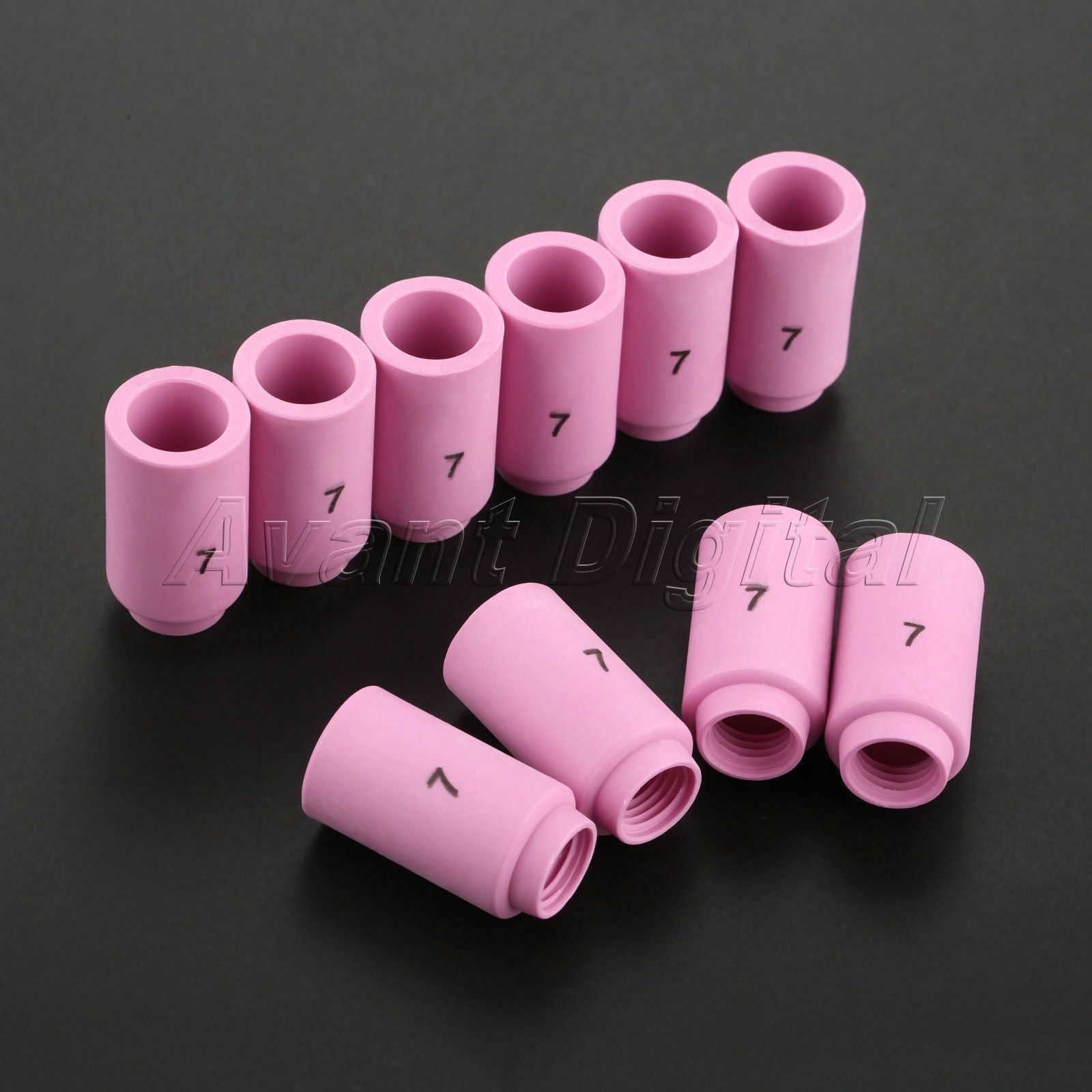 10PCS Ceramic TIG Welding Cup Nozzle 13N11 #7 Torch 9 20 7/16" Orifice Accessory
