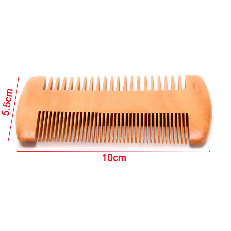 Mens Handcrafted Dual-Side Beard Pocket Size Comb Massage Hair Care Comb .l8