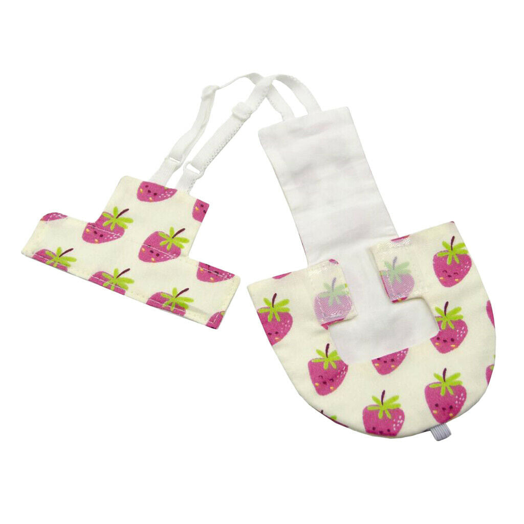 Birds Parrots Strawberry Pattern Washable Reusable Diaper Parrots Pee Pad S