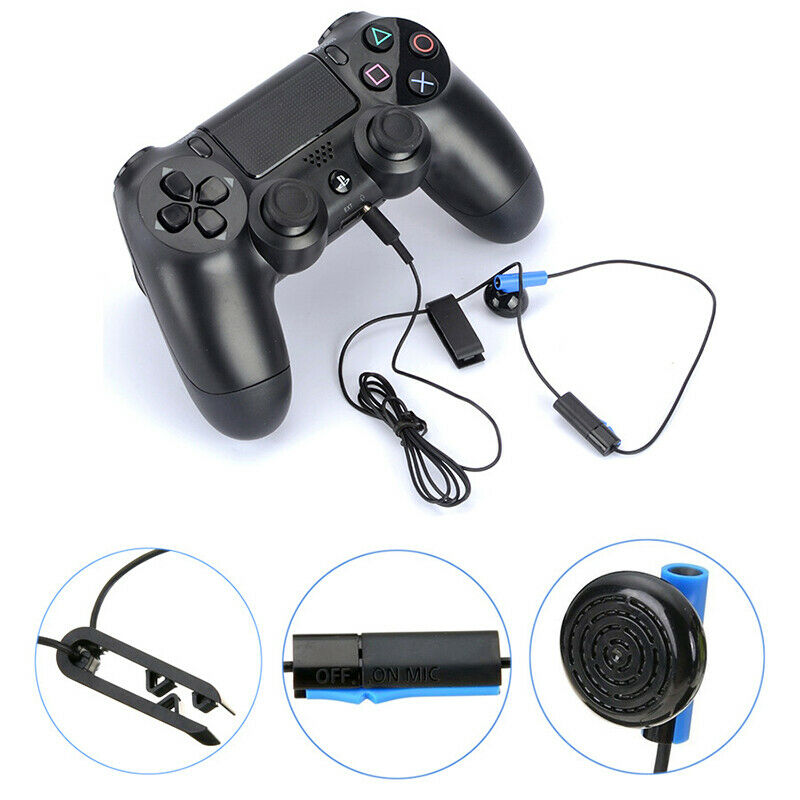 New Gamepad Headset With Microphone Earpiece For PS4 Controller Earphones Ear XC