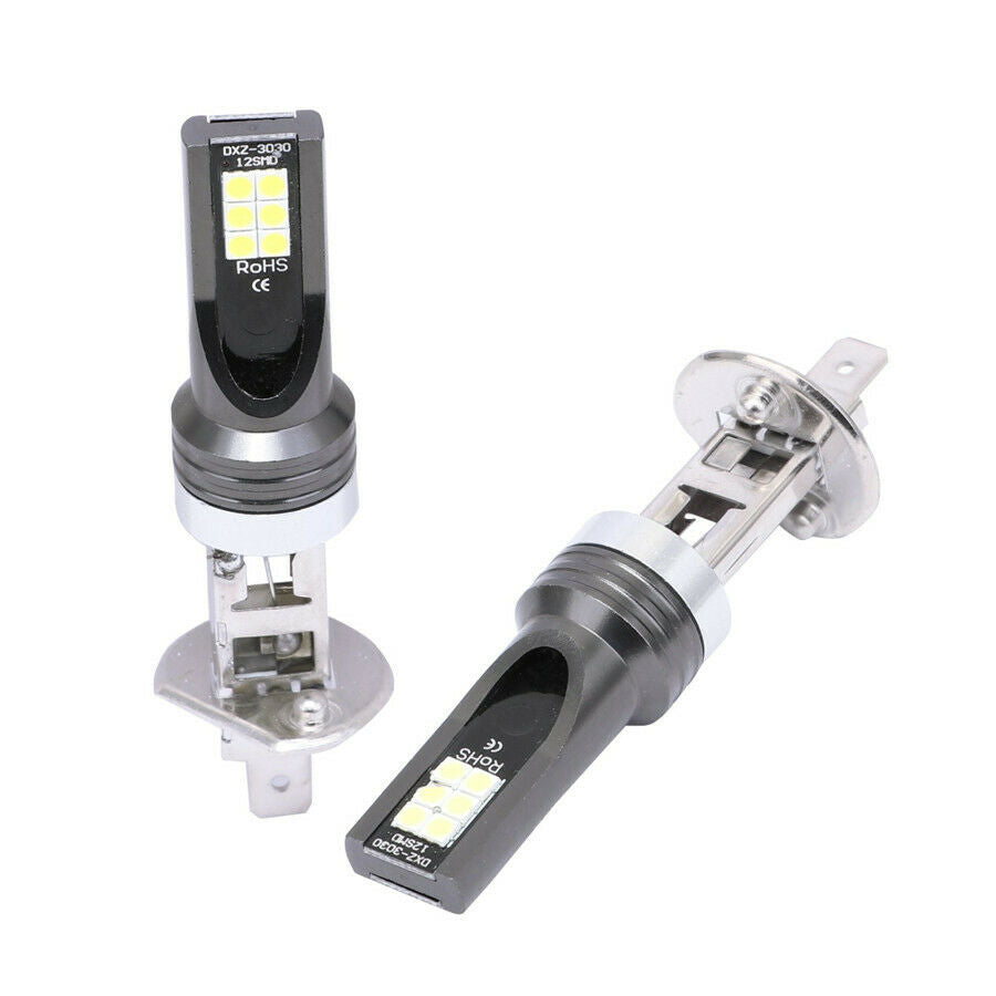 2x H1 Car Daytime Running Light 6000K Xenon White 110W 20000LM DRL Fog Lamp Bulb