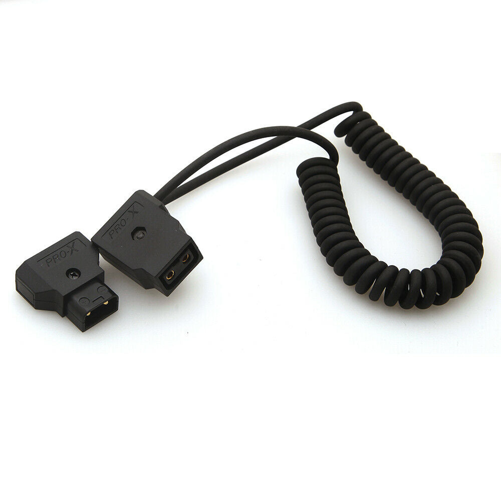 Coiled D-Tap Dap 2Pin Male to Female Cable for DSLR Rig Power