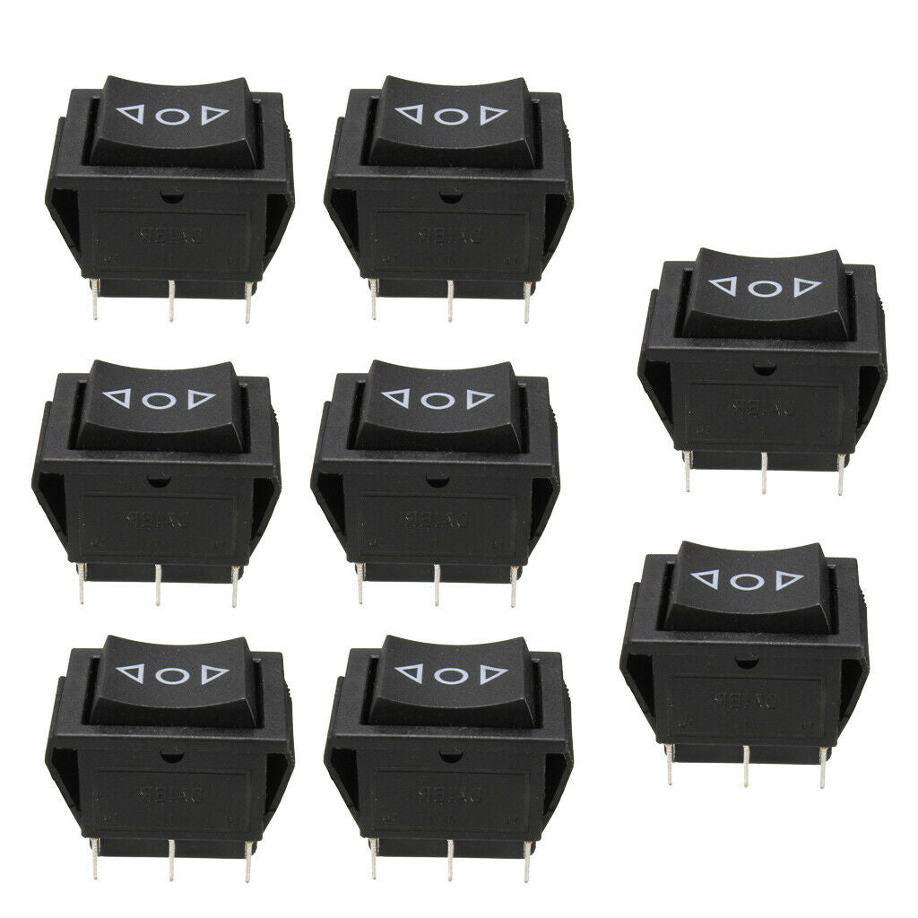 8x 6Pin Car On/Off/On Momentary Power Window Rocker Switch 250V/10A 125V/15A